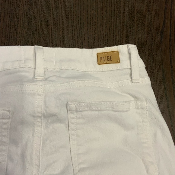 PAIGE Crisp White Denim Jeans size 26 - Picture 2 of 5